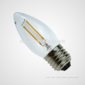 C35-L 4W E12/E14 base led filament bulb 240lm with stable performance